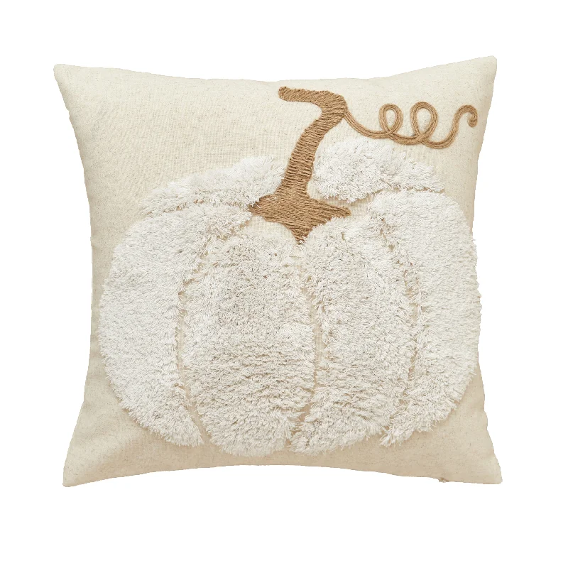 3D White Pumpkin Pillow