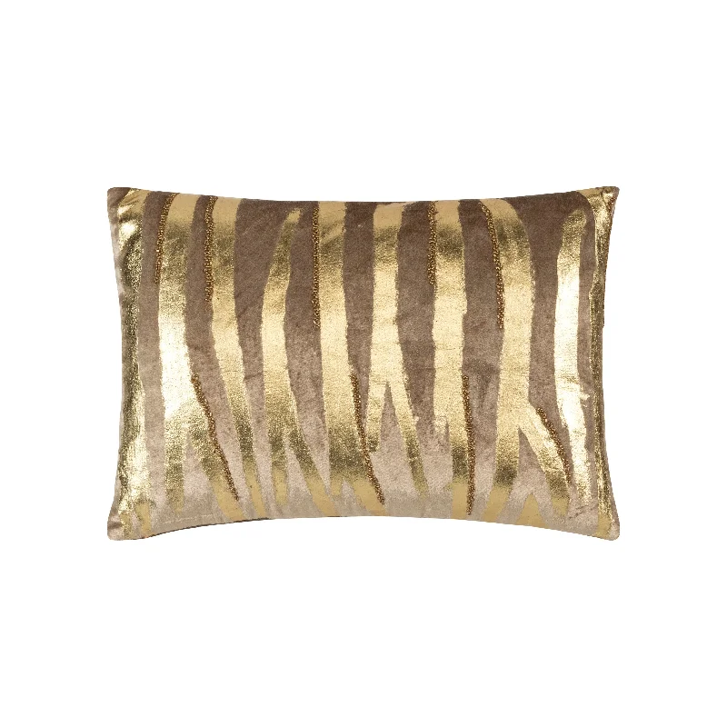 Adele Stone Gold Velvet Pillow