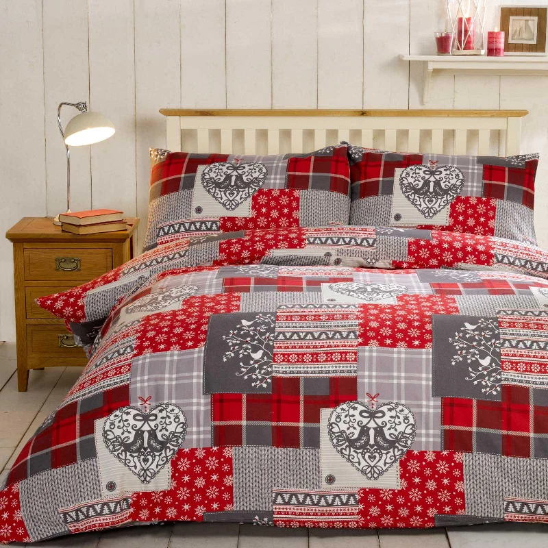 Alpine Patchwork Flannelette Duvet Cover Set