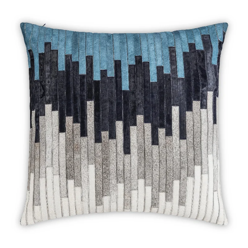 Amalfi Navy Hair On Hide Pillow