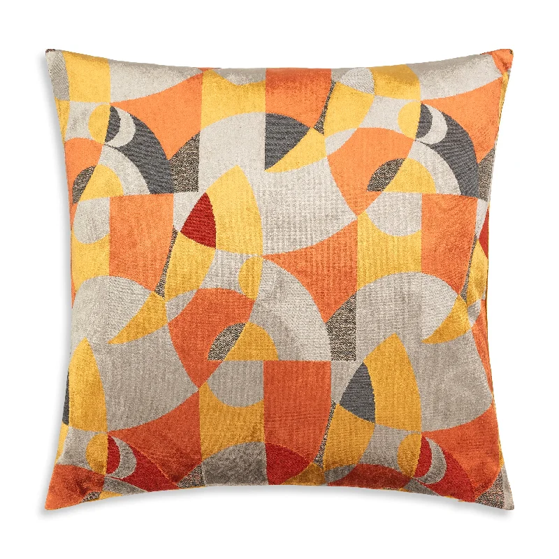 Amber Abstract Mulitcolor Pillow