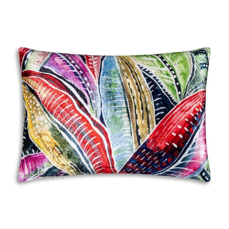 Amber Jungle Print Lumbar Pillow