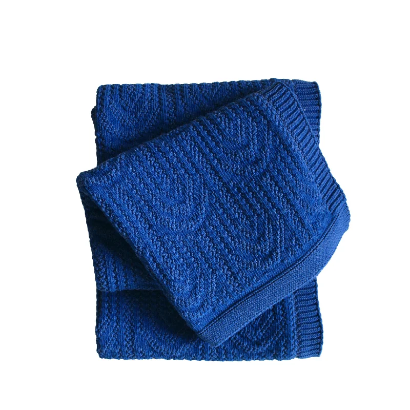 Arch Texture Throw in Blue