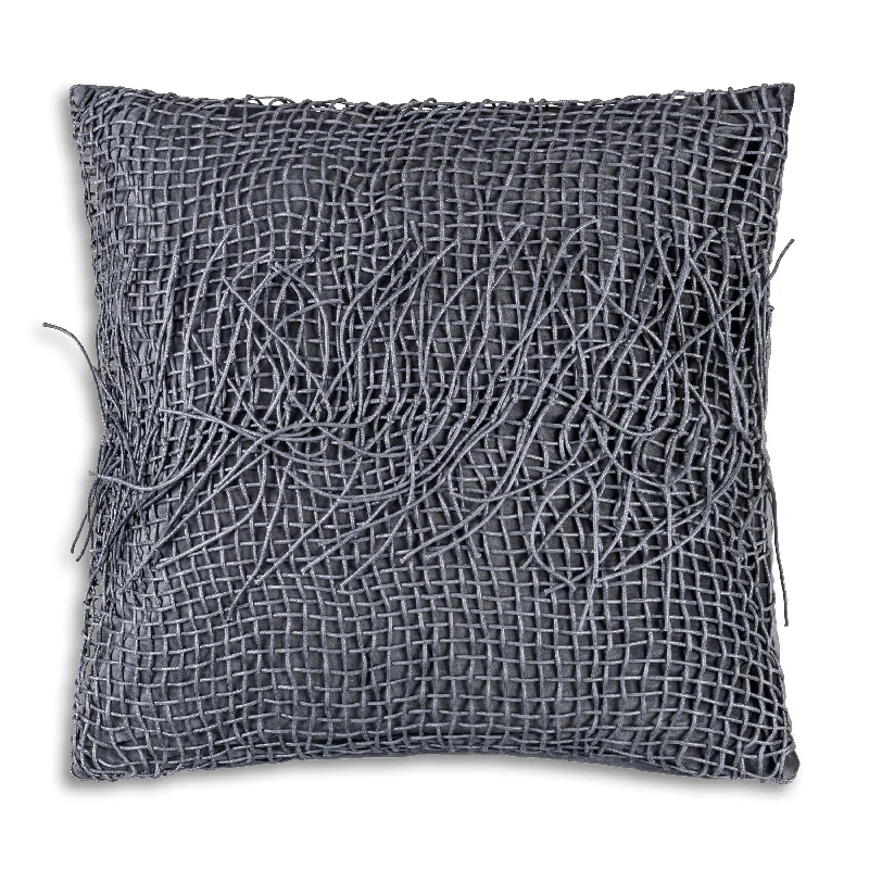 Atlas Grey Tassle Pillow