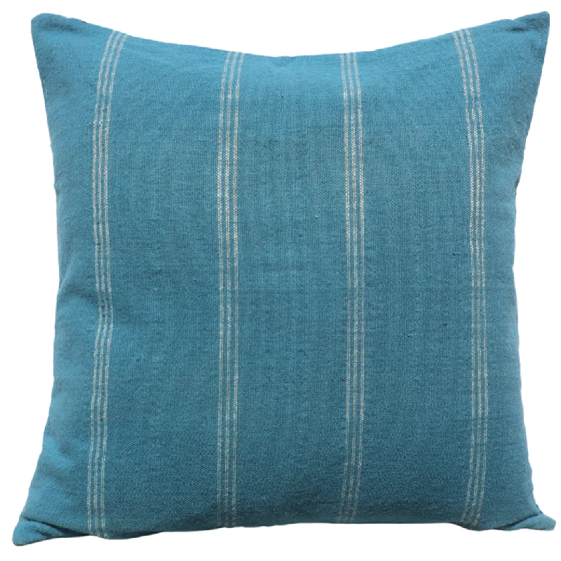 BK Indigo / Shell Handwoven Pillow Cover