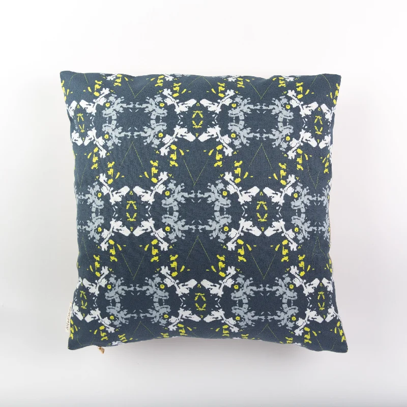 Blackish Magic Pillow (Midnight/Chartreuse)