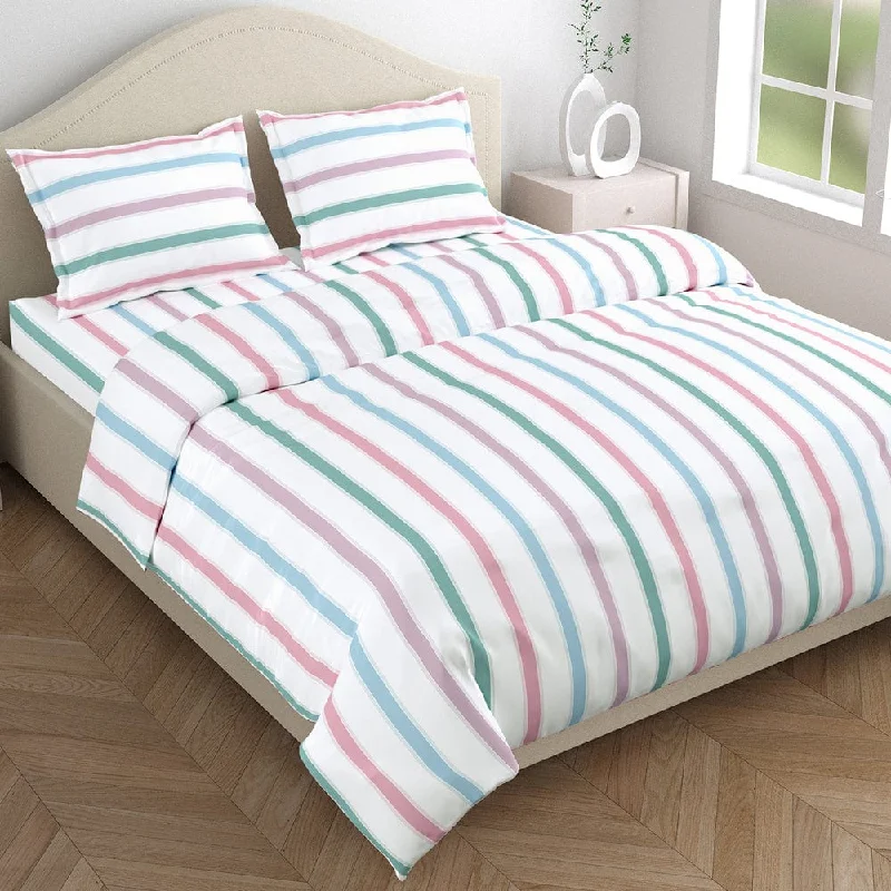 Blue Spectrum 100% Cotton King Bedsheet, 186 TC