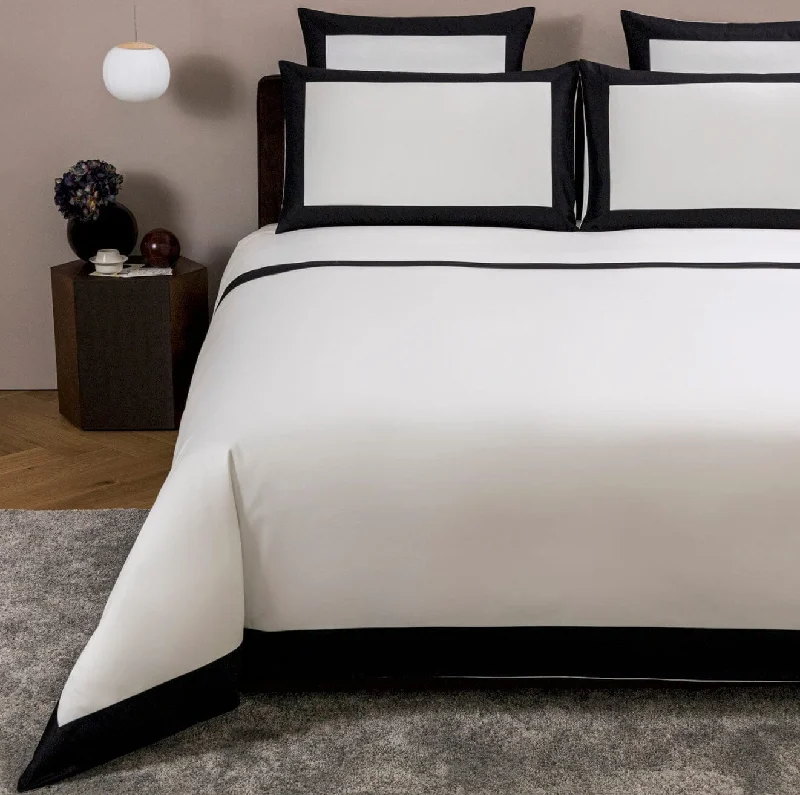 Bold Bedding in Milk and Black by Frette