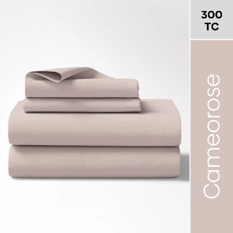 Cameorose 100% Cotton Bedsheet, 300 TC