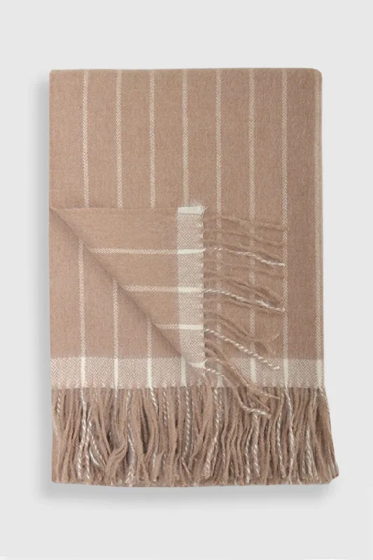 Camel with Ivory Stripes and Border