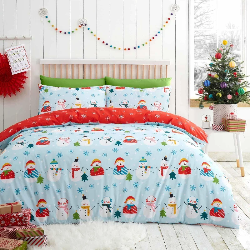 Christmas Snowman Duvet Cover Set