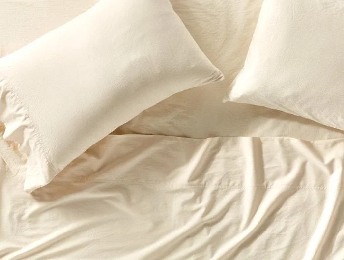 Organic Relaxed Sateen Undyed Bedding by Coyuchi