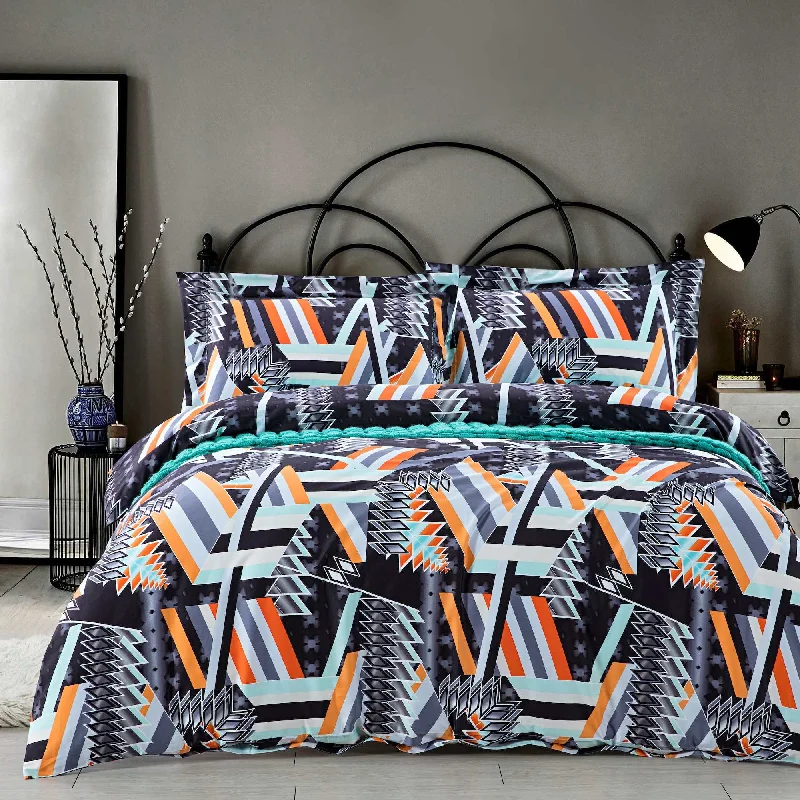 100% Long-Staple Cotton 3 PCS Duvet Cover Set - Brooklyn