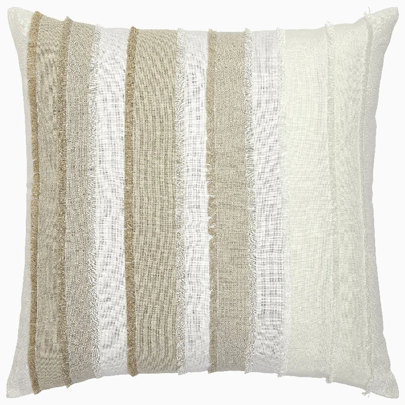 Fringed Natural Decorative Pillow