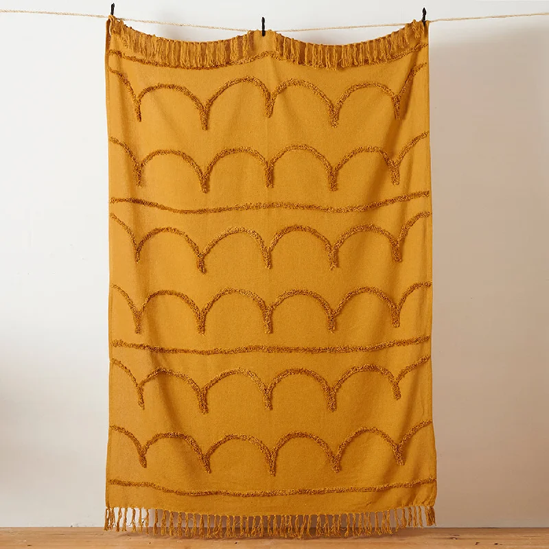 Jakarta Tufted Throw Ochre