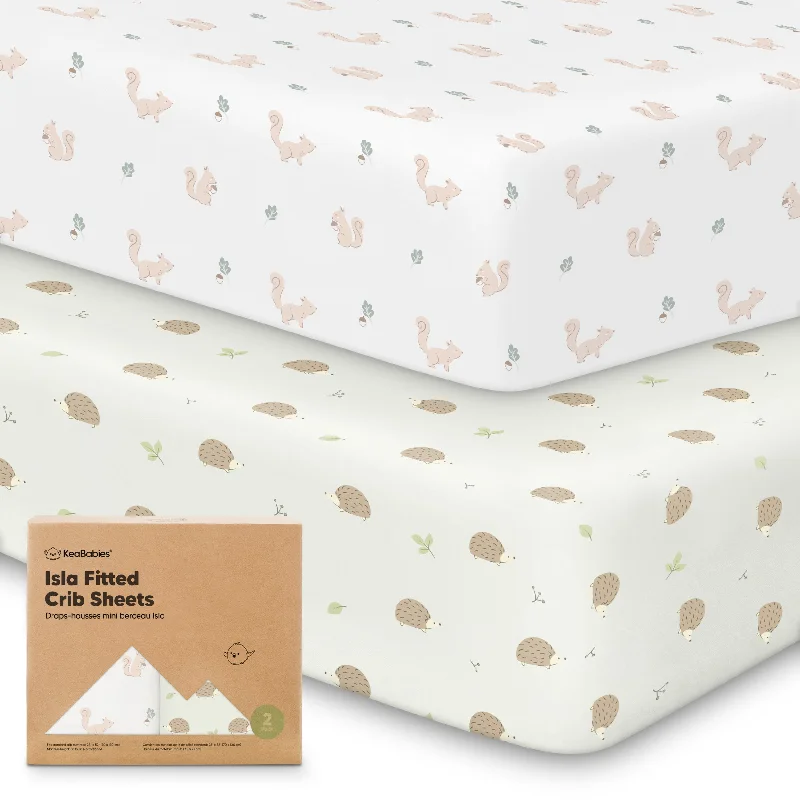 Isla Fitted Crib Sheets (Nibbles/Bruce)