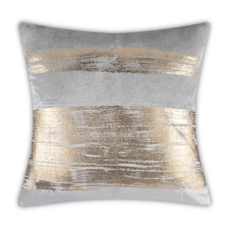 Inspire Me! Home Decor Leyla Grey Gold Pillow