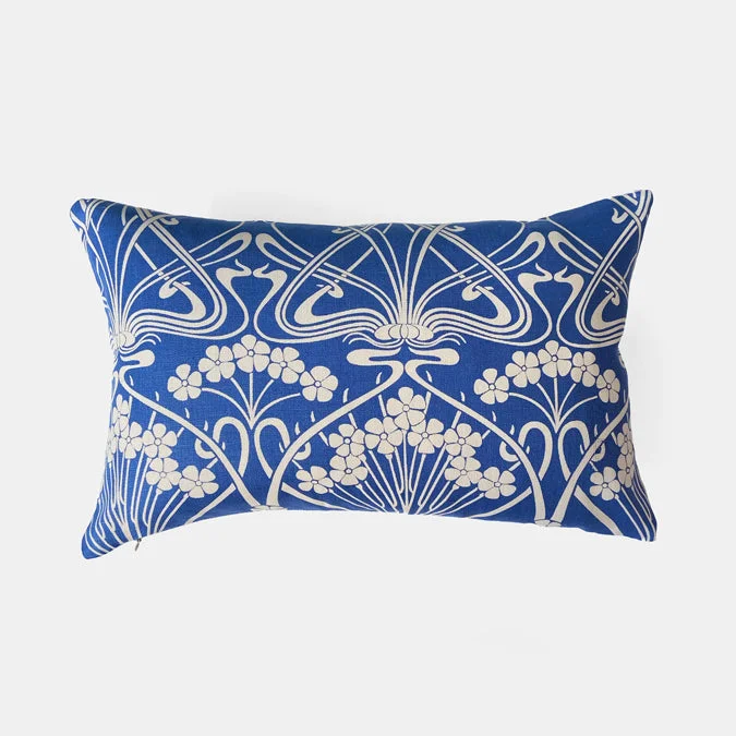 Ianthe Bloom Lapis Lumbar Pillow