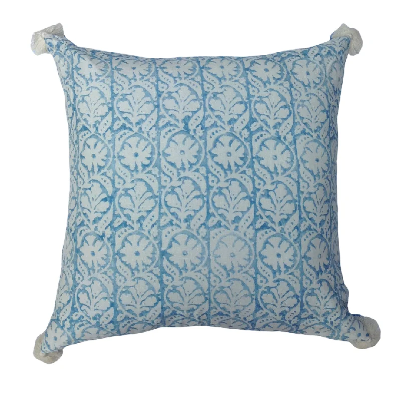 Madurai Cornflower Blue Pillow Cover