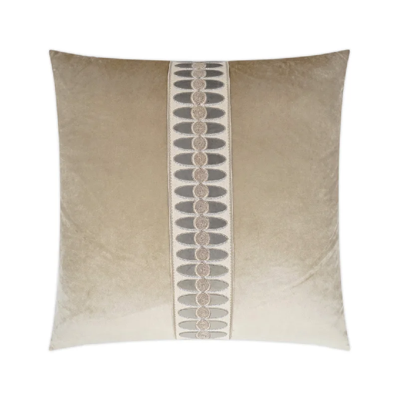 Mati Velvet Pillow, Taupe