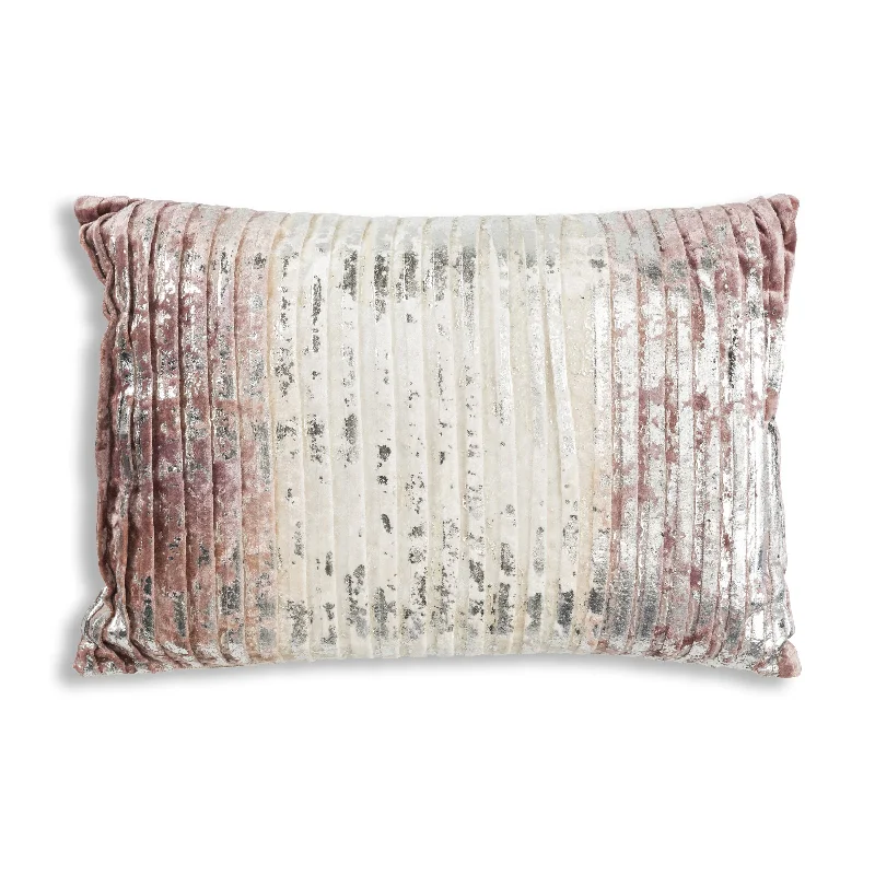 Milo Pink Pleated Ombre Pillow