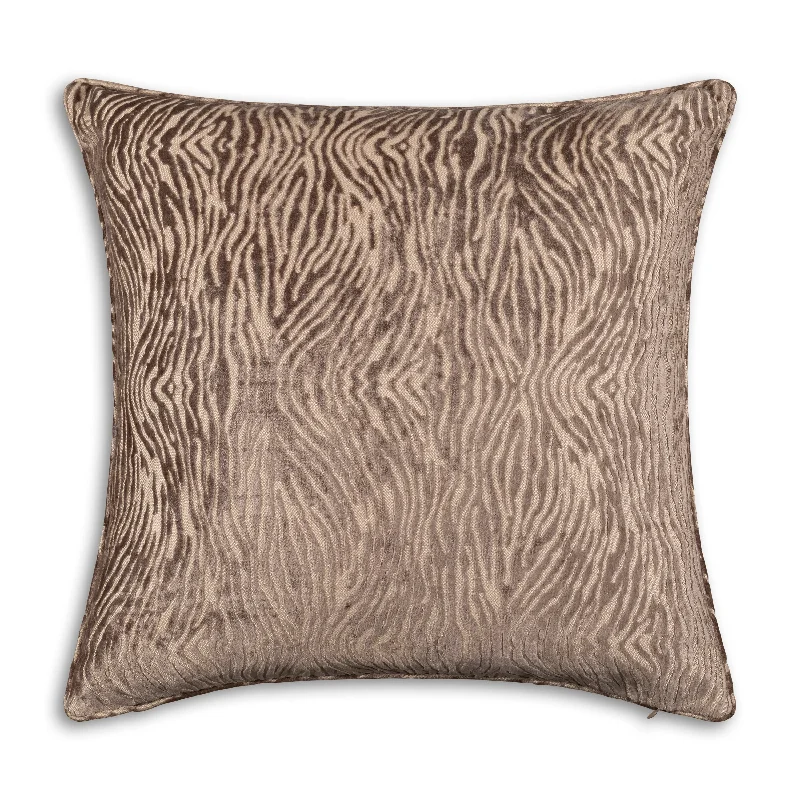 Nala Beige Jacquard Pillow