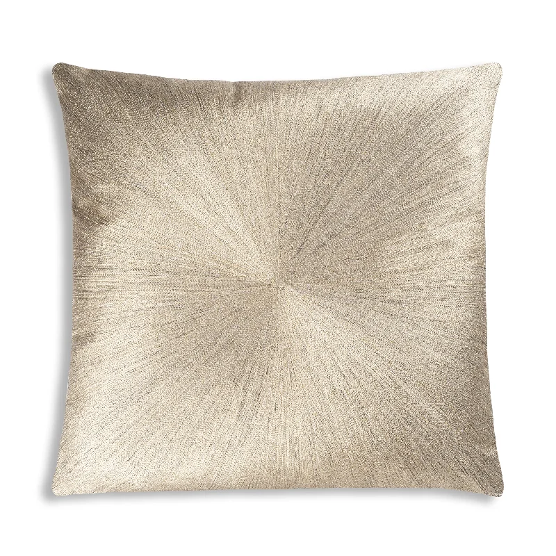 Nim Charcoal Gold Silver Linen Pillow