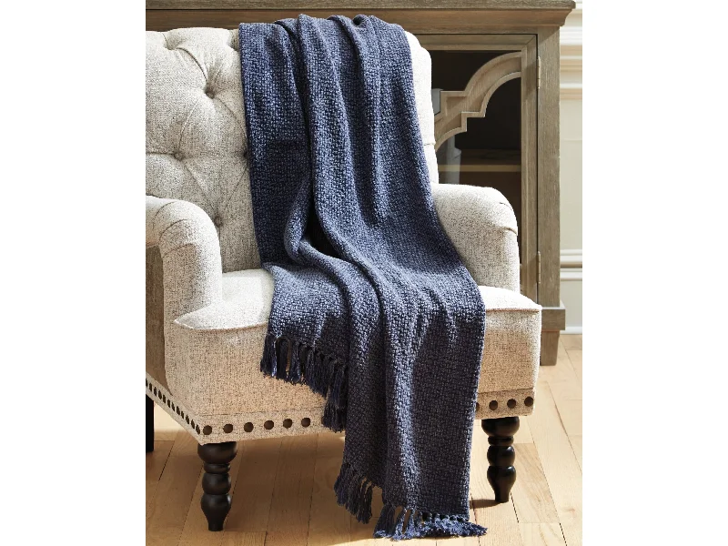 (Online Special Price) Yasmin Navy Throw (Set of 3)