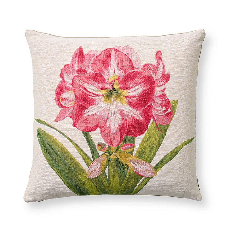 Amaryllis Pillow, Single Flower