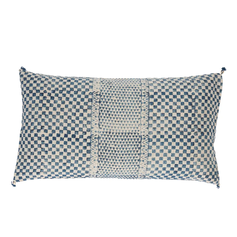 Samburu Indigo Lumbar Pillow Cover