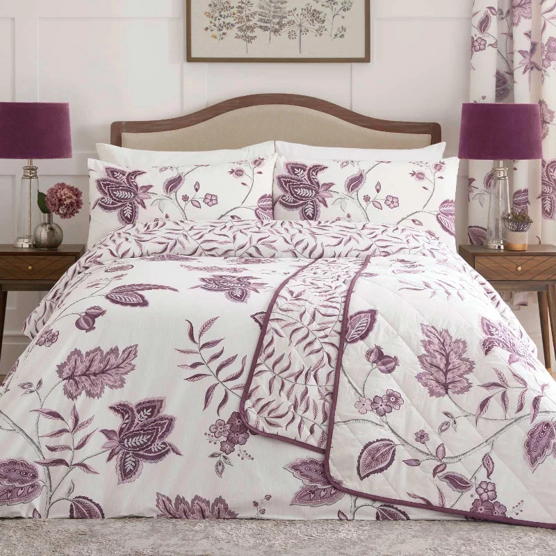 Samira Duvet Cover Set Plum