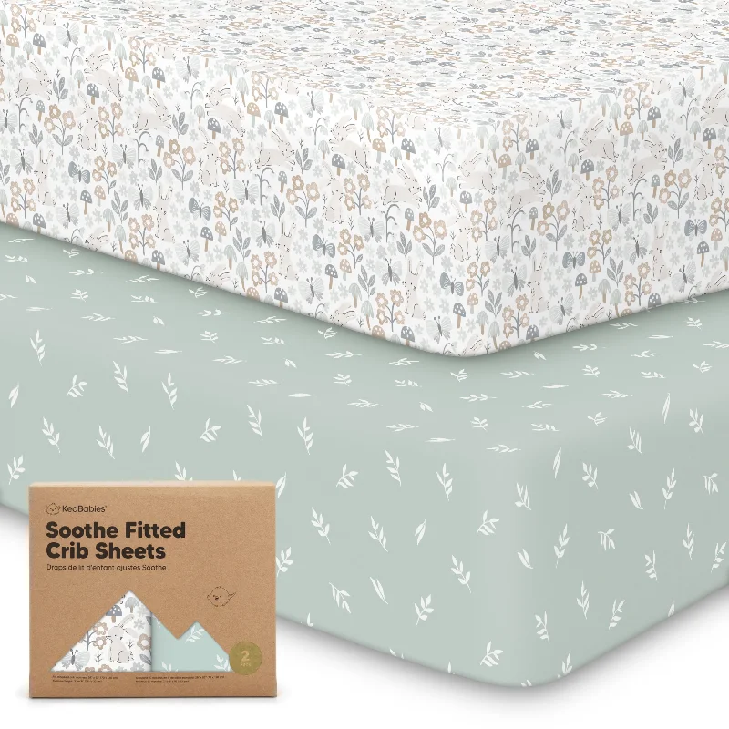 Soothe Fitted Crib Sheet (Prairie)