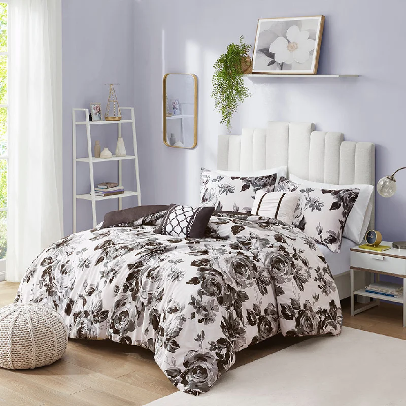 Streamdale Dorsey Floral Print Duvet Cover Set