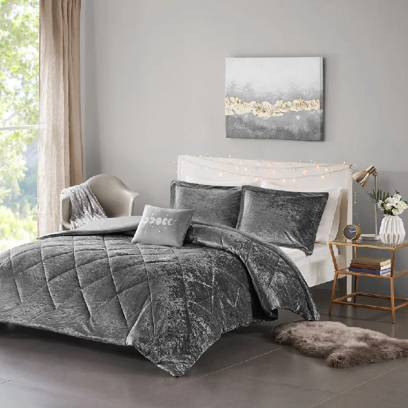 Streamdale Felicia Velvet Duvet Cover Set