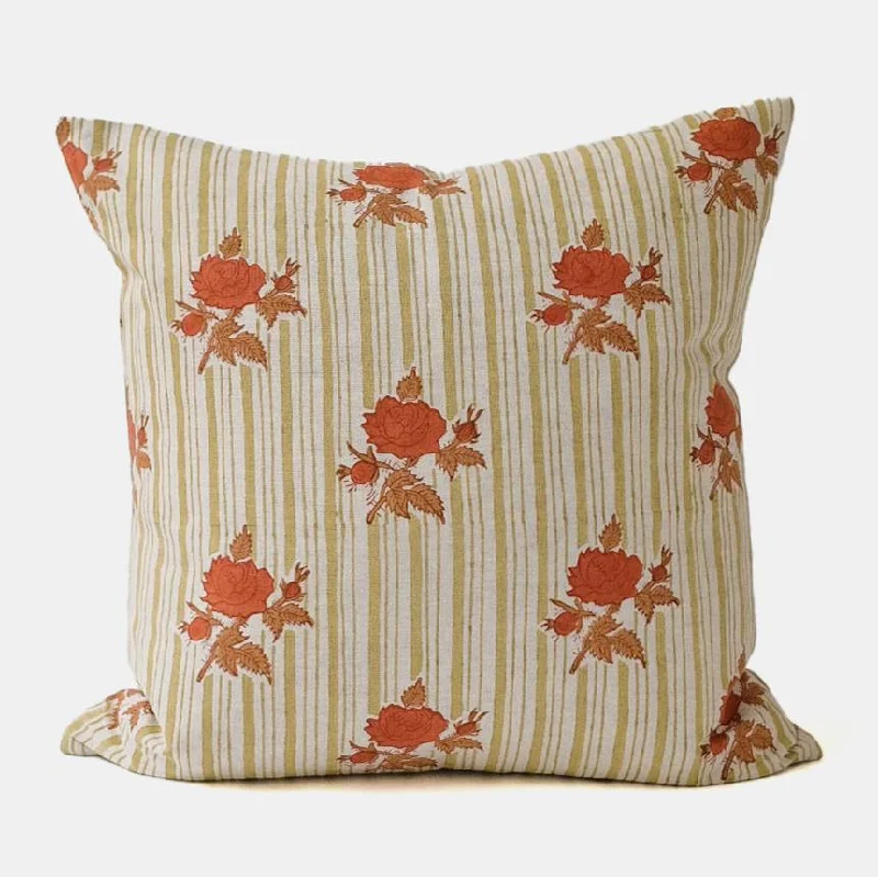 Supriya Khaki Square Pillow