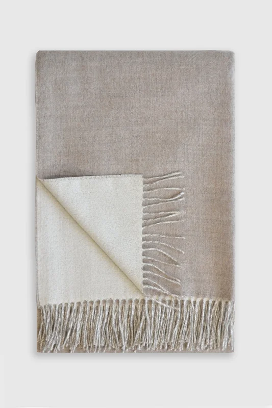 Quebec Double-Sided Baby Alpaca Throw