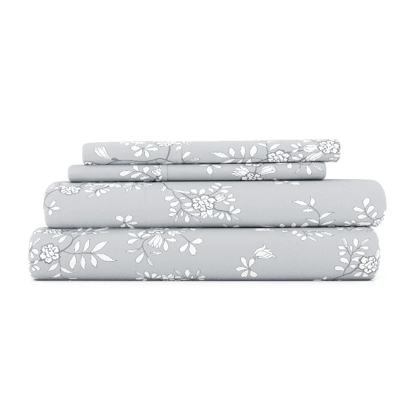 Trellis Vine Pattern 4-Piece Sheet Set