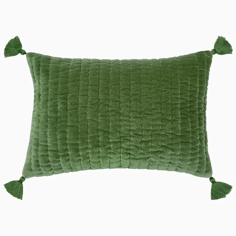 Velvet Moss Kidney Pillow