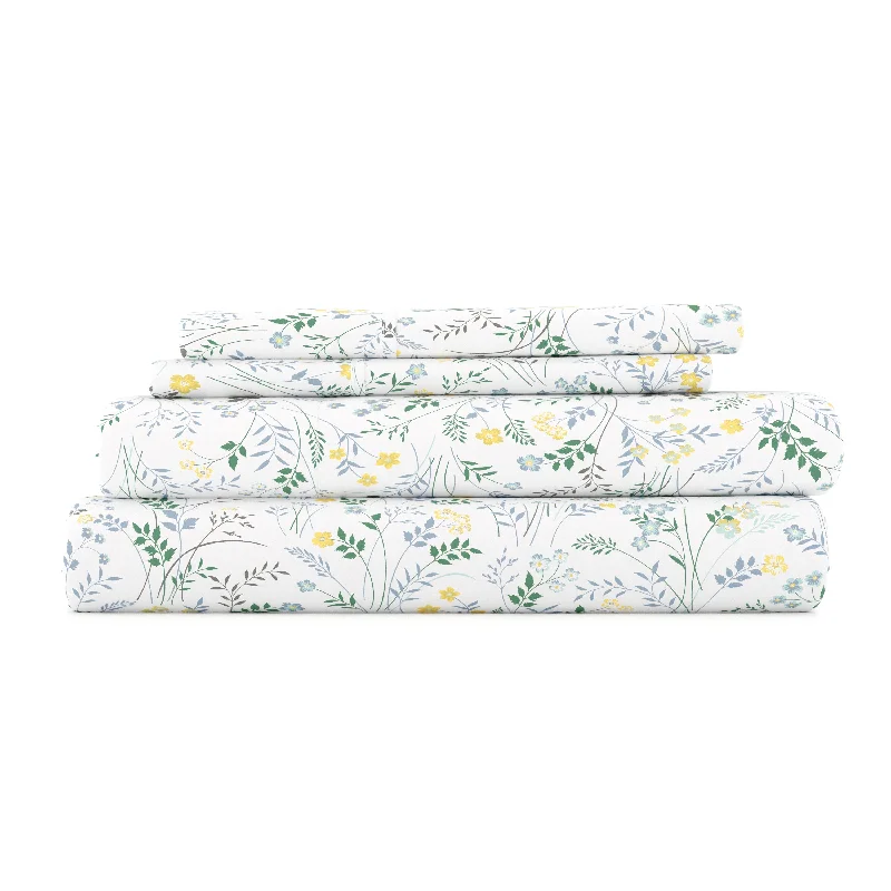 Wildflower Pattern 4-Piece Sheet Set