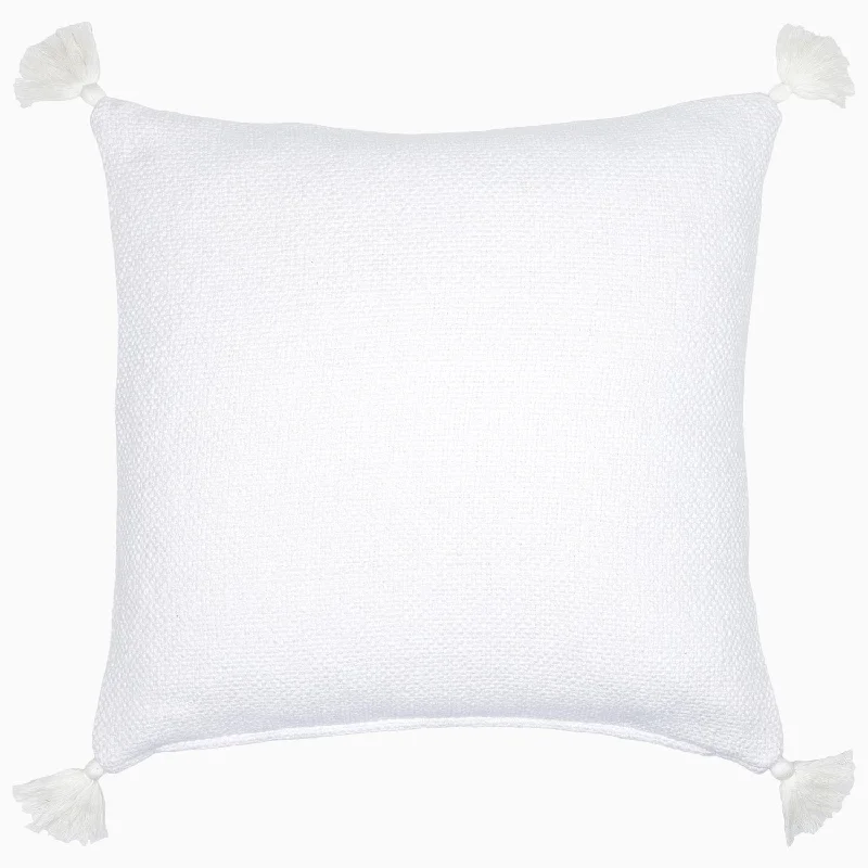 Woven Ivory Decorative Pillow