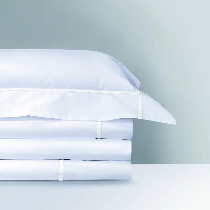 Athena Blanc Organic Cotton Bedding by Yves Delorme